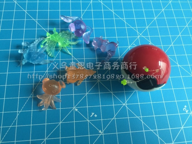 寵物小精靈POKEMON GO 精靈球 神奇寶貝搪膠公仔玩具 3.5CM精靈球批發・進口・工廠・代買・代購