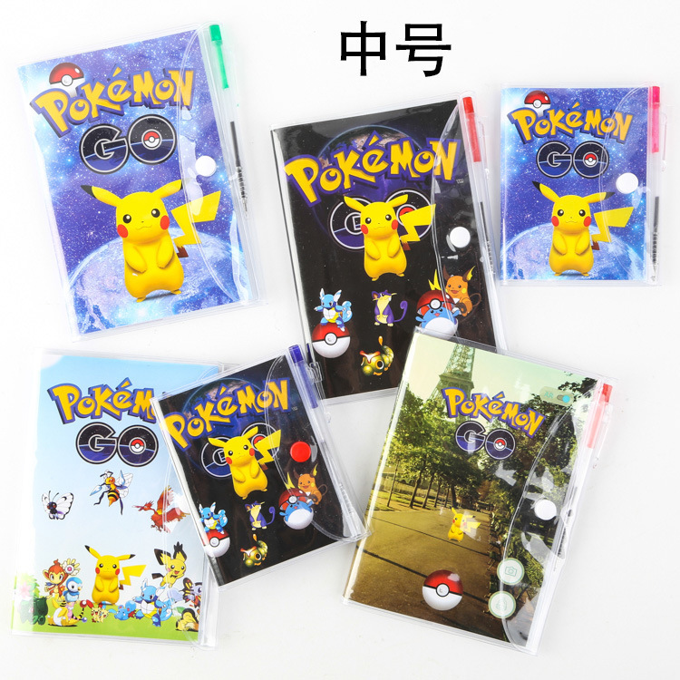 神奇寶貝pokemon go寵物小精靈寶可夢皮 卡丘筆 加本文具套裝中號工廠,批發,進口,代購