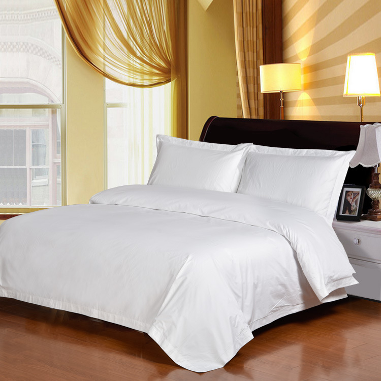 純白貢緞 純棉套件  高檔酒店佈草 酒店四件套 酒店床上用品工廠,批發,進口,代購