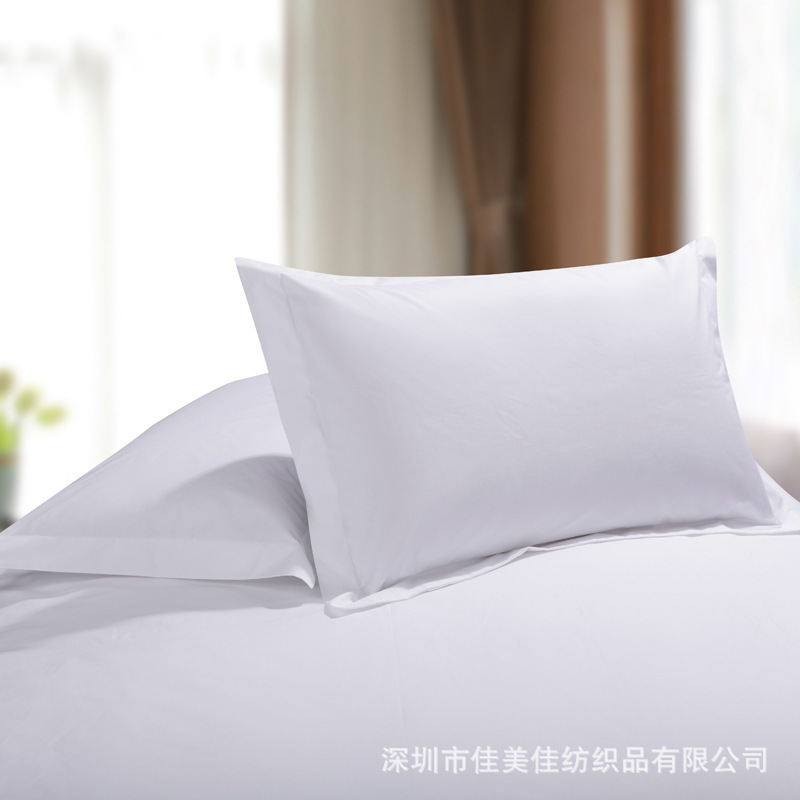 五星級酒店平紋白枕套40S滌棉賓館酒店床上用品單品枕套工廠,批發,進口,代購