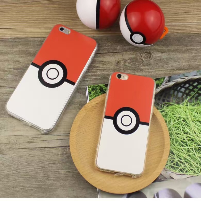 pokemon go寵物小精靈精靈球適用iPhone6S plus手機殼神奇寶貝5S工廠,批發,進口,代購