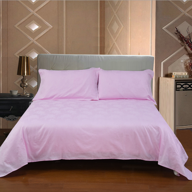 純棉賓館酒店客房床上用品粉紅牡丹四件套 特密標準配套床上用品工廠,批發,進口,代購