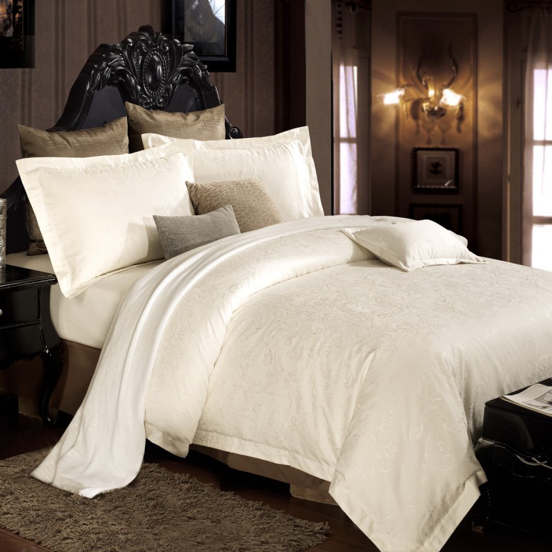高級酒店總統套房純全棉套件客房貢緞提花歐式古典多件套床上用品工廠,批發,進口,代購