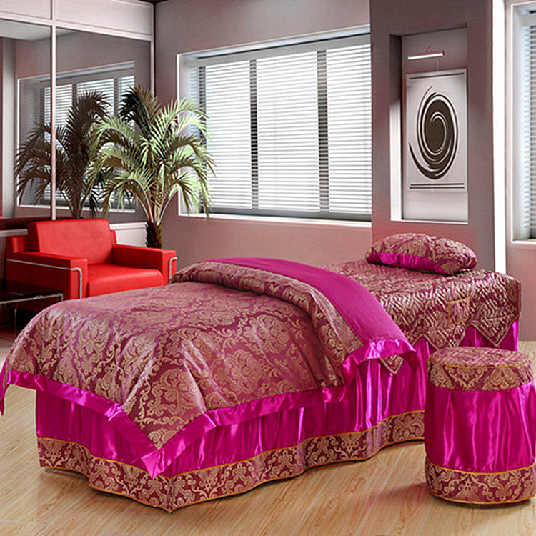 美容院床罩四件套 復古典雅美體SPA按摩專用 可定做批發批發・進口・工廠・代買・代購