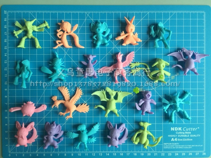 100多款寵物小精靈POKEMON GO 神奇寶貝搪膠公仔玩具 PVC實色軟料批發・進口・工廠・代買・代購
