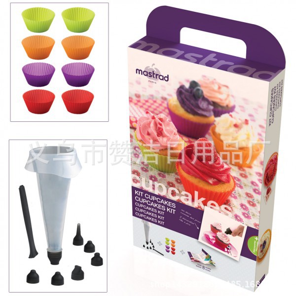 新款手動擠奶油器 烘焙套裝 kit cupcakes工廠,批發,進口,代購