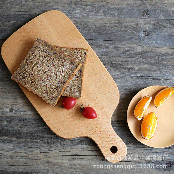 批發櫸木純色簡約麵包板 木質點心水果砧板 廚房用具菜板工廠,批發,進口,代購