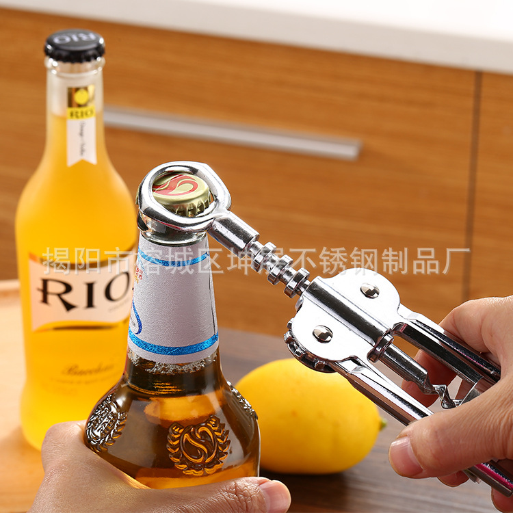 廠傢供應酒具用品 鋅合金紅酒開瓶器實用開酒器 廚房小工具工廠,批發,進口,代購