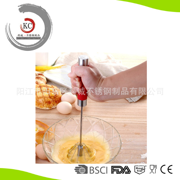 不銹鋼手持式攪拌器/手動旋轉打蛋器/手動麵糊攪拌器/egg whisk工廠,批發,進口,代購