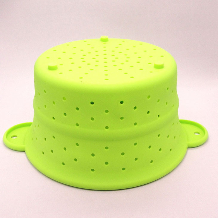 矽膠創意廚房用品 矽膠可折疊瀝水籃 可折疊漏水水果籃洗菜籃批發・進口・工廠・代買・代購