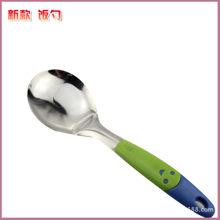 不銹鋼廚具 飯勺 烹飪工具 廚房小工具飯勺 廠傢直銷25.8X7.4CM工廠,批發,進口,代購