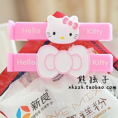 hello Kitty 封口夾 KT食品袋封口夾 零食封口夾密封夾 兩個裝工廠,批發,進口,代購