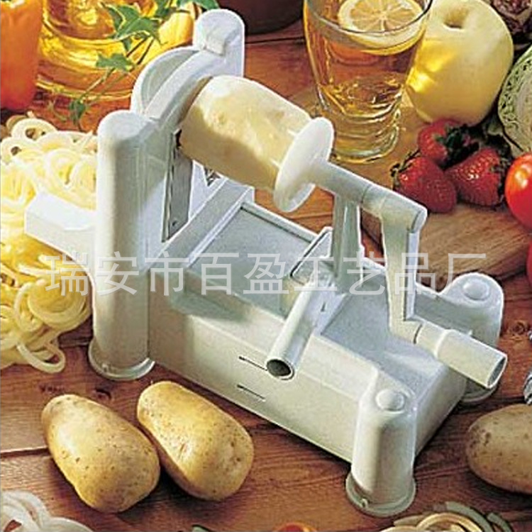 Spiral Vegetable Slicer 三合一多功能切菜機 手搖推進式切菜器工廠,批發,進口,代購