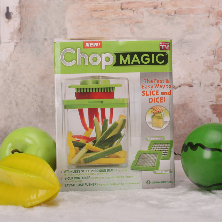 TV新款綠色切菜器chop magic 切絲切菜器 切菜機多功能切菜器工廠,批發,進口,代購