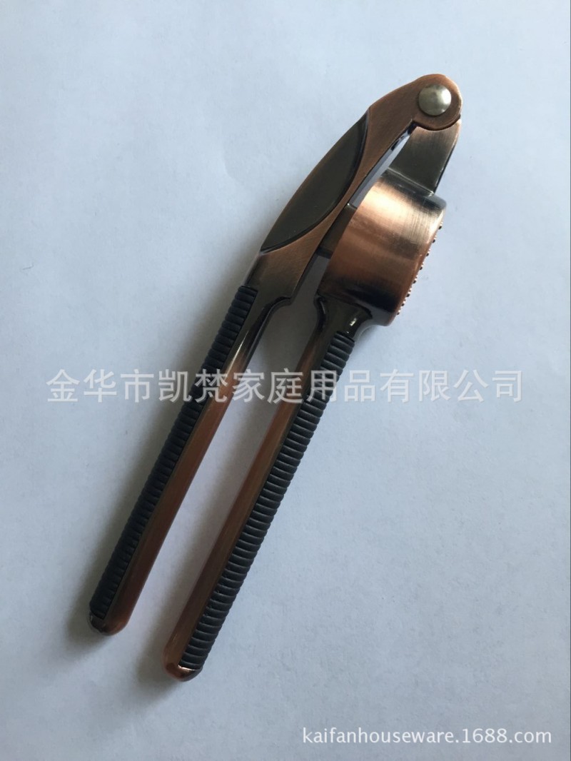 供應新款古銅色鋅合金壓蒜器 蒜泥器 搗蒜器 廚房小工具工廠,批發,進口,代購