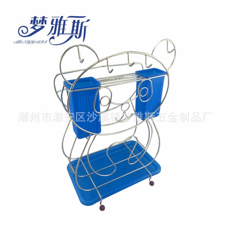 夢雅斯 不銹鋼壁掛式瀝水刀架廚房置物架 置地餐具廚具砧板收納架工廠,批發,進口,代購