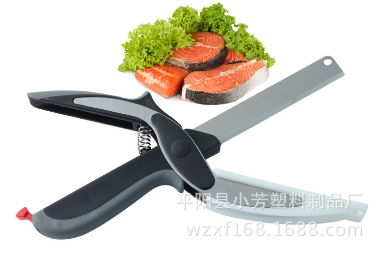 食物剪刀clever cutter兒童嬰兒輔食切菜刀便攜式多功能廚房剪刀工廠,批發,進口,代購