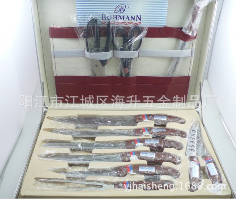 工廠直銷批發 出口埃及25件套刀  帶鋁箱套裝刀具  禮品刀具工廠,批發,進口,代購