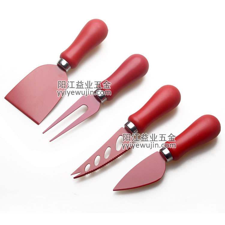 廠傢供應 彩色不黏刀 不銹鋼芝士刀 cheese knife 噴不黏漆刀工廠,批發,進口,代購