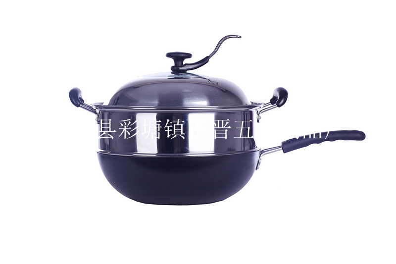 廠傢直銷32cm 1分蒸 蒸炒兩用炒鍋工廠,批發,進口,代購