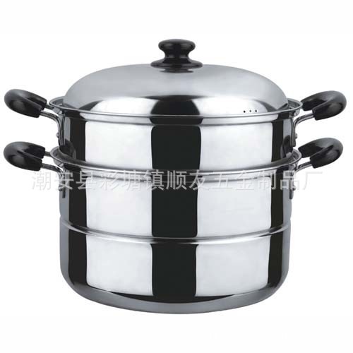 不銹鋼雙層蒸鍋 單底蒸鍋 庫存不銹鋼鍋 廚房用品 steamer pot工廠,批發,進口,代購