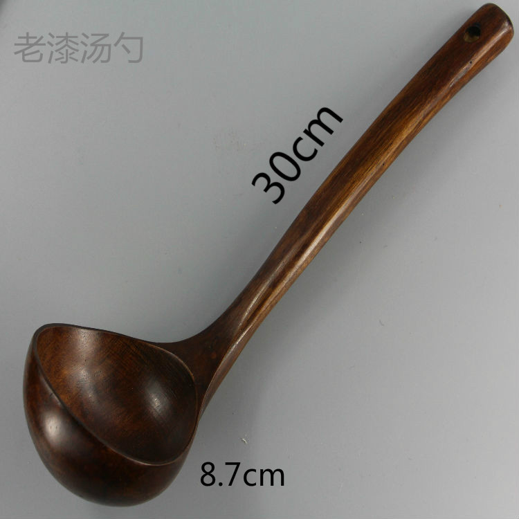 柯木天然老漆日式大彎勺盛湯木勺湯勺飯勺30cm 廚房餐具廠傢批發工廠,批發,進口,代購