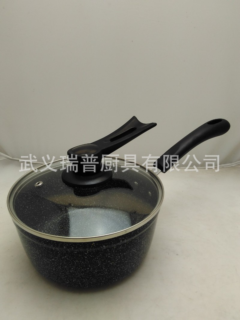 廠傢直銷鋁合金麥飯石奶鍋 湯鍋 禮品促銷鍋具 電磁爐通用工廠,批發,進口,代購