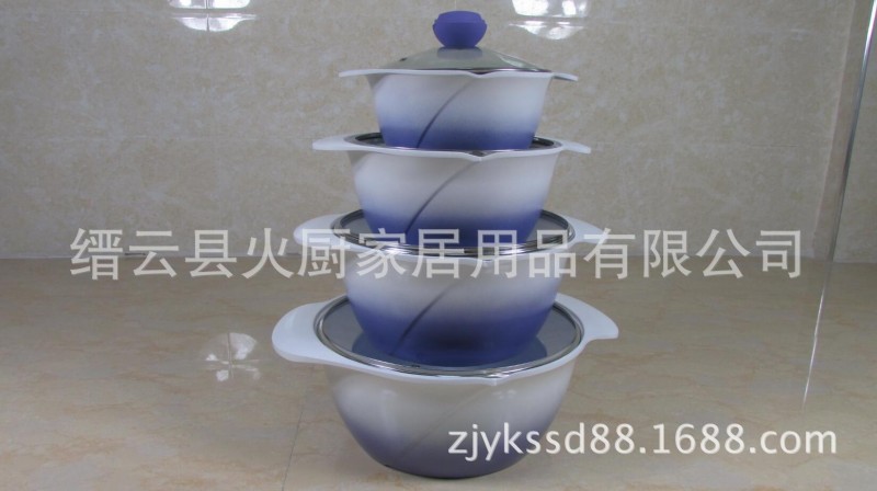 火廚 禮品壓鑄玫瑰湯鍋 20cm24cm28cm32cm帶蓋帶盒套裝鍋 陶瓷工廠,批發,進口,代購