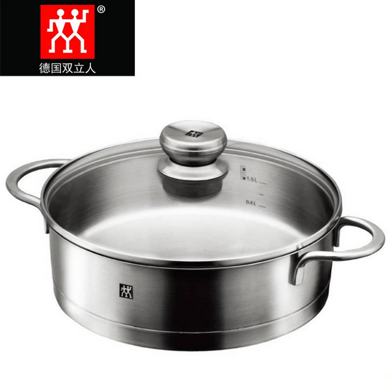 正品Zwilling/雙立人TWIN  I.V.I. GL 24cm雙耳煎炒鍋 ZW-C34煎鍋工廠,批發,進口,代購