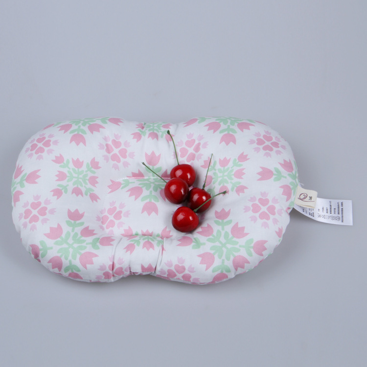 嬰兒防偏頭寶寶變形定型枕純棉糾正枕頭粉色款批發・進口・工廠・代買・代購