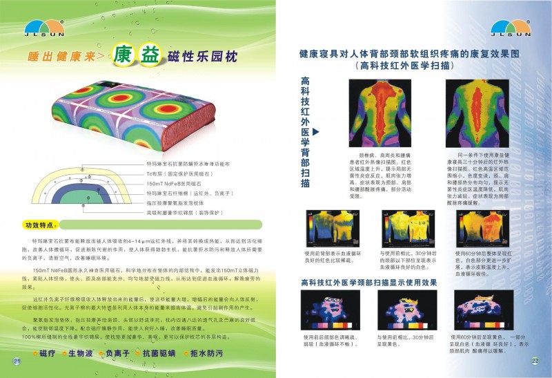 磁性頸椎治療枕頭磁性有效治療頸椎品牌潔爾爽工廠,批發,進口,代購