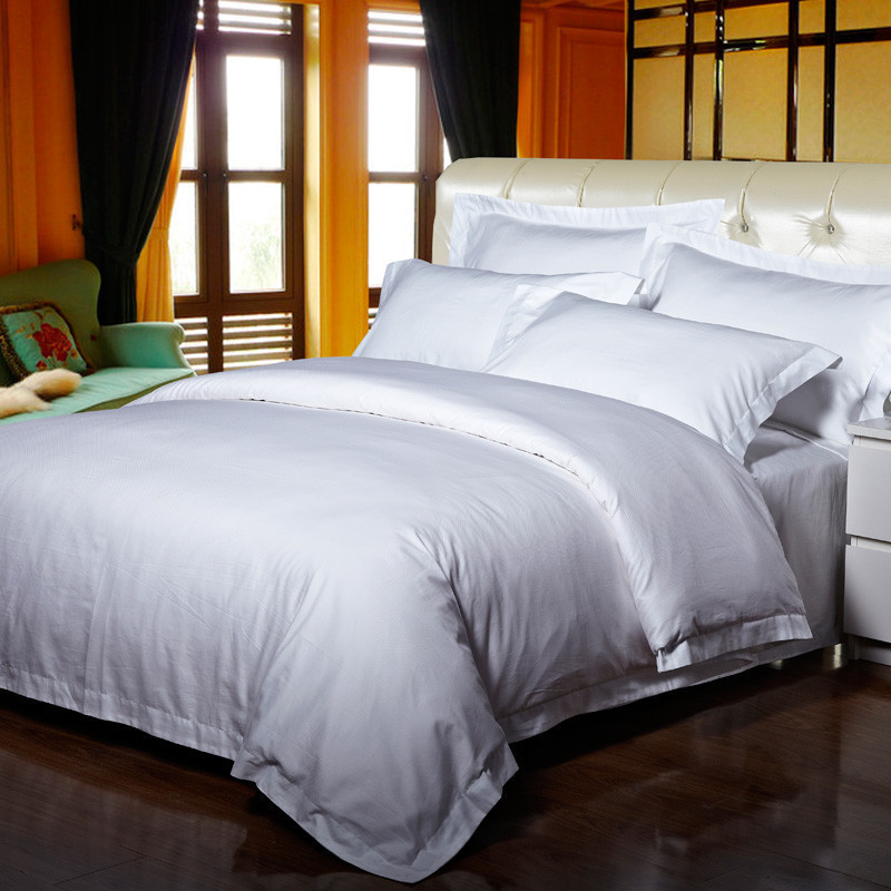 星級酒店佈草  賓館純棉60*40貢緞三四套件 訂製床上用品工廠,批發,進口,代購