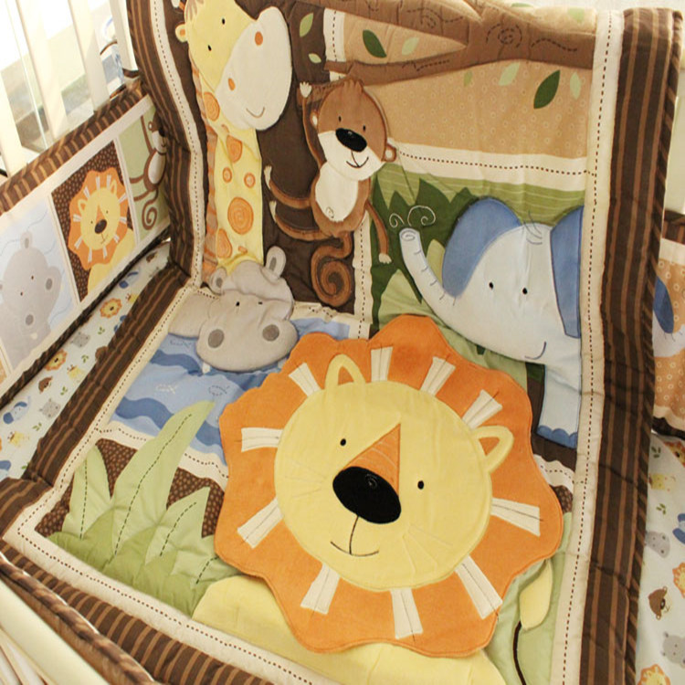 外貿原單 可愛非洲獅子圖案嬰幼兒童床上用品四件套 工廠直批批發・進口・工廠・代買・代購