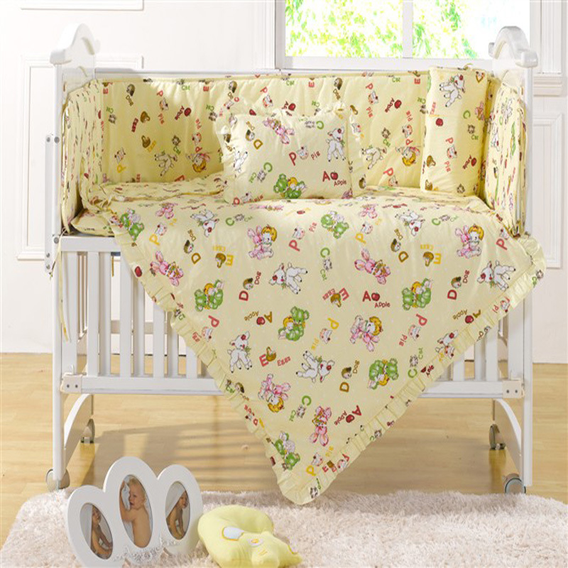 嬰兒床上用品 嬰兒床品五件套 寶寶床品 嬰兒床圍全棉卡通套件工廠,批發,進口,代購