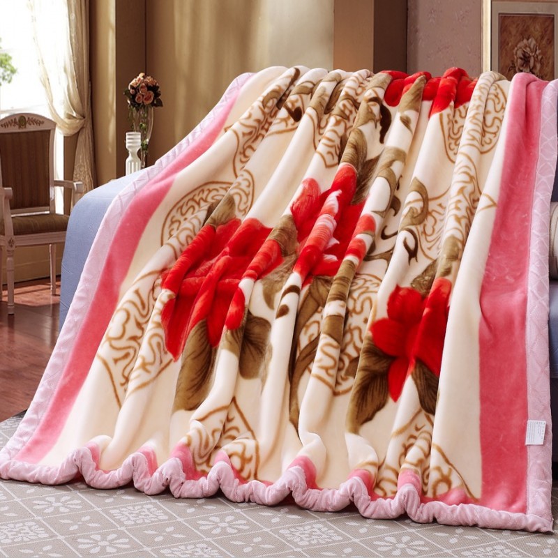 赤晨 加厚雙層拉舍爾毛毯 珊瑚絨毛毯 婚慶毯子冬季蓋毯特價被批發・進口・工廠・代買・代購