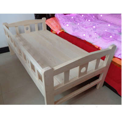 新款實木床 兒童床帶護欄 松木傢具床 嬰兒床 特價單人床 可定做批發・進口・工廠・代買・代購