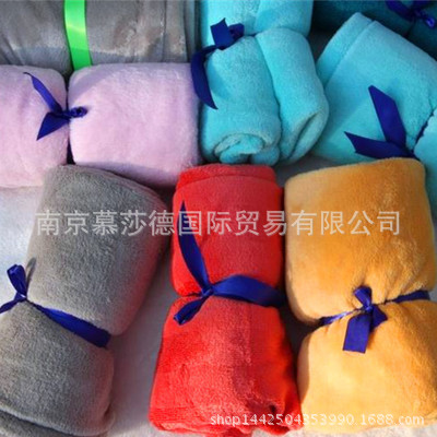 出口小毛毯珊瑚絨毯子辦公室毯午睡毯冬季法蘭絨兒童毯學生床單批發・進口・工廠・代買・代購
