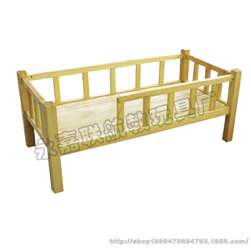 原木兒童木質床 幼兒單人床 帶護欄可拆裝 可定做 現貨大量批發批發・進口・工廠・代買・代購