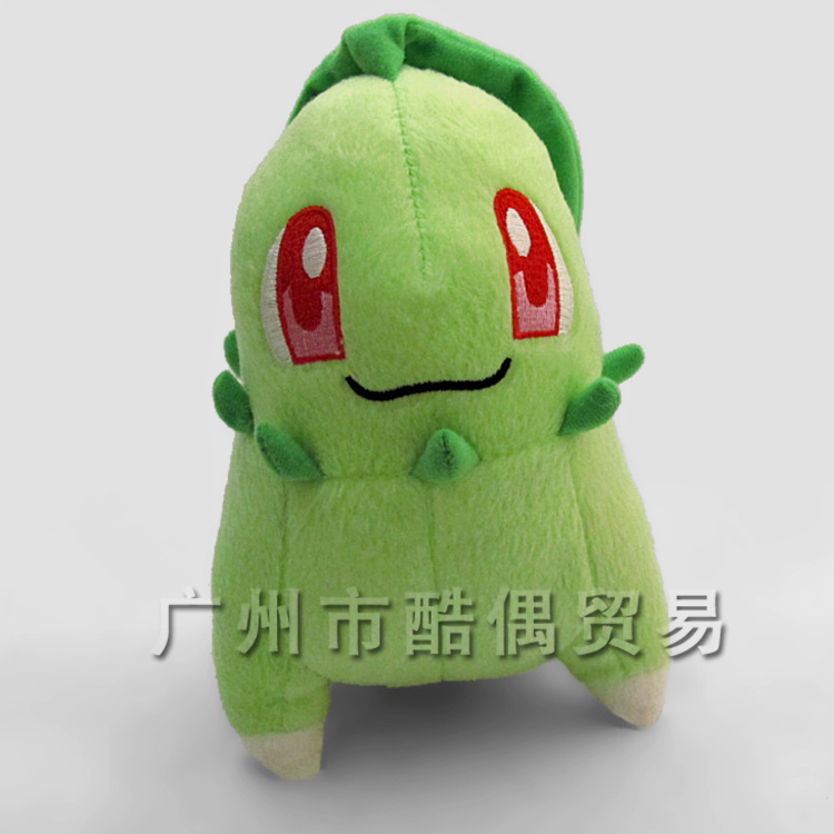 POKEMON 寵物小精靈 神奇寶貝 寶可夢go 菊草葉 毛絨玩具18cm工廠,批發,進口,代購