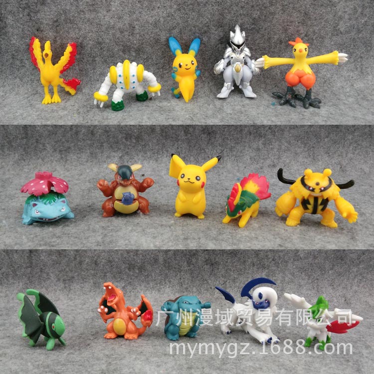 Pokemon 寵物小精靈 神奇寶貝 寶可夢go 15款公仔擺件玩具3-5cm工廠,批發,進口,代購