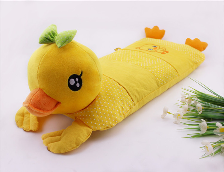 新款1-3-6歲大黃鴨嬰兒童寶寶卡通枕頭全純棉加長枕套蕎麥枕批發・進口・工廠・代買・代購