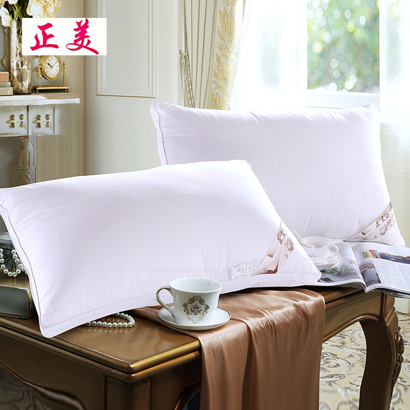 純棉可水洗立體羽絲絨枕頭 學生用舒適透氣枕芯特價 枕芯批發工廠,批發,進口,代購