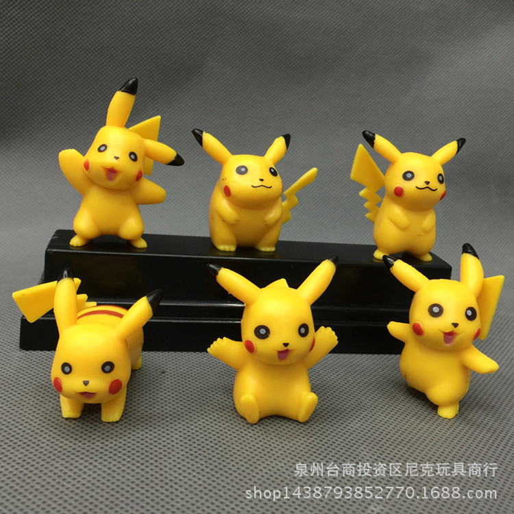 寵物小精靈 pokemon go 皮卡丘6款寶可夢go公仔蛋糕裝飾擺件批發批發・進口・工廠・代買・代購