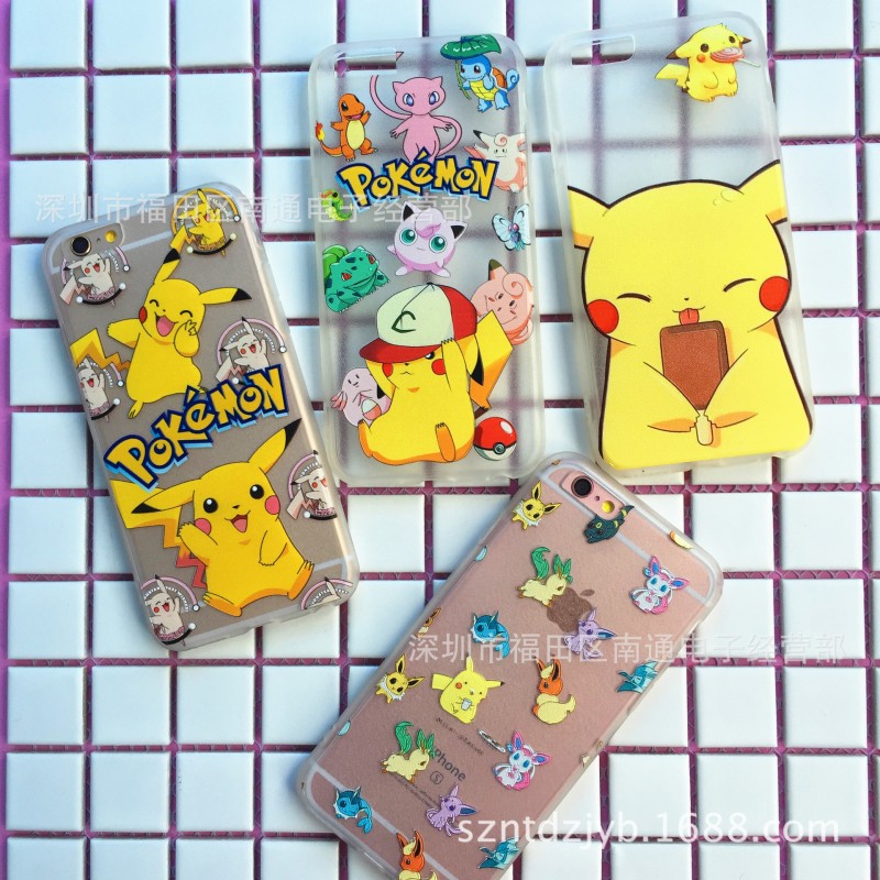 pokemon go寵物小精靈神奇寶貝iPhone6Splus手機殼蘋果6S浮雕殼工廠,批發,進口,代購