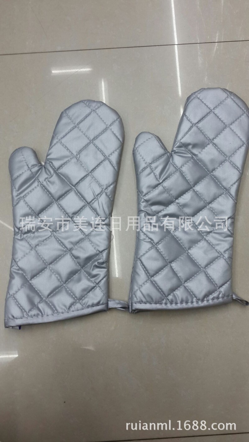廠傢直銷 全棉微波爐銀色手套 塗銀蒸汽掛燙機手套 可來樣訂做批發・進口・工廠・代買・代購