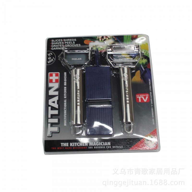 titan+ peeler不銹鋼刨刀 套裝 多功能不銹鋼削皮器2個刨TV工廠,批發,進口,代購