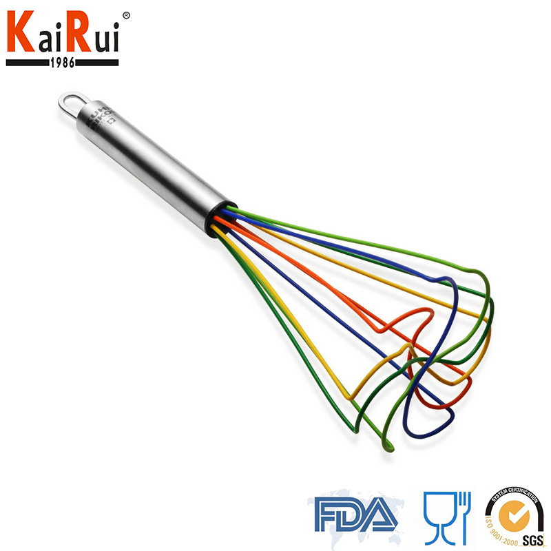 長期供應 廚房優質矽膠打蛋器 不銹鋼柄矽膠打蛋器工廠,批發,進口,代購