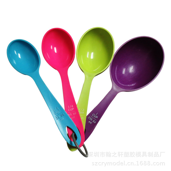 簡潔便捷 各尺寸四件套塑料量勺 塑料大勺子烹飪用品批發・進口・工廠・代買・代購