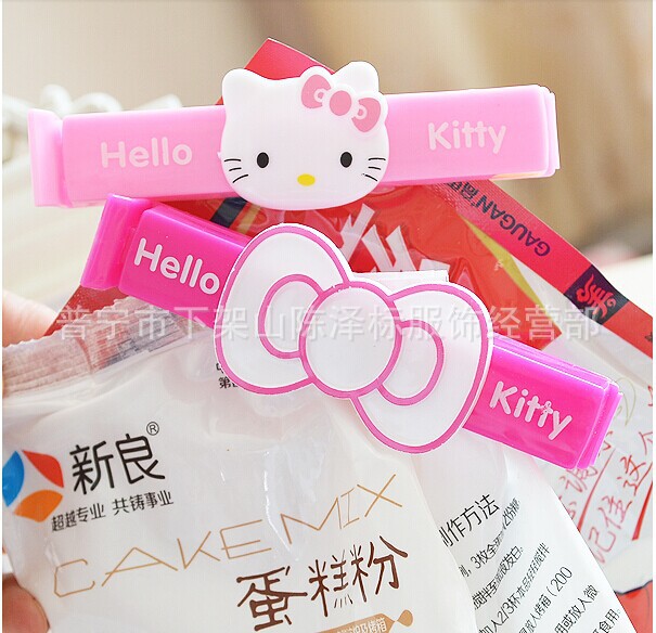 hello kitty可愛封口夾卡通食品袋保鮮密封夾 塑料袋零食封口夾子工廠,批發,進口,代購