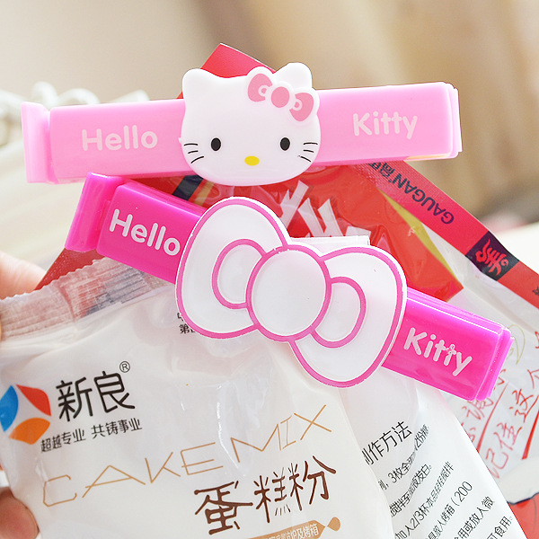 HELLO KITTY新款封口夾卡通食品袋保鮮密封夾 塑料袋零食封口夾子工廠,批發,進口,代購